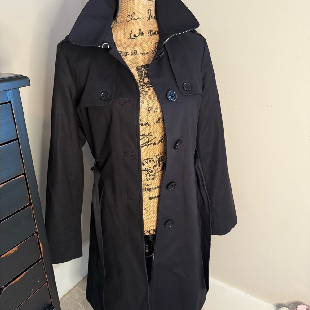 kate spade Black Trench Coat - Picture 2 of 10